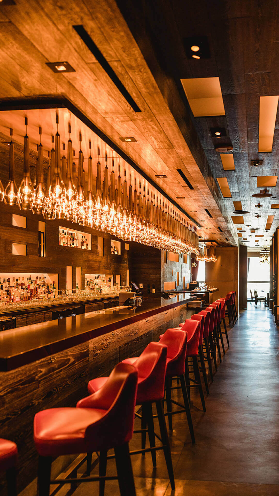 Expert at work in a premium bar